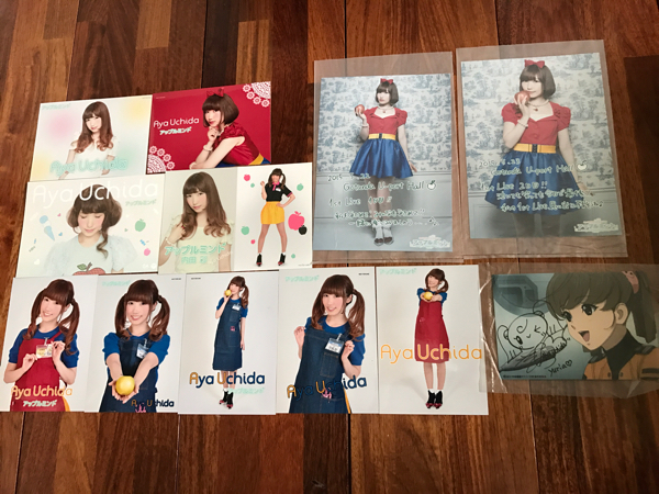 内田彩 アップルミント ブロマイド 岬百合亜 サインプリント_1