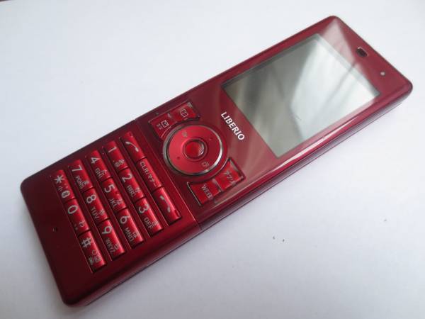 ウィルコムワイモバイル LIBERIO2 WX11K 401KC レッド bluetooth対応