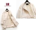URBAN RESEARCHアーバンリサーチ■ウール混ノーカラーコートGB