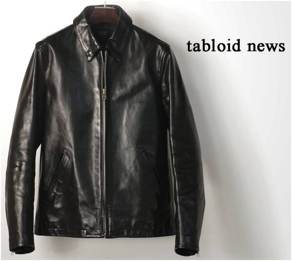 ◇定6万 【 タブロイドニュース 】 馬革 ホースハイド レザー シングル