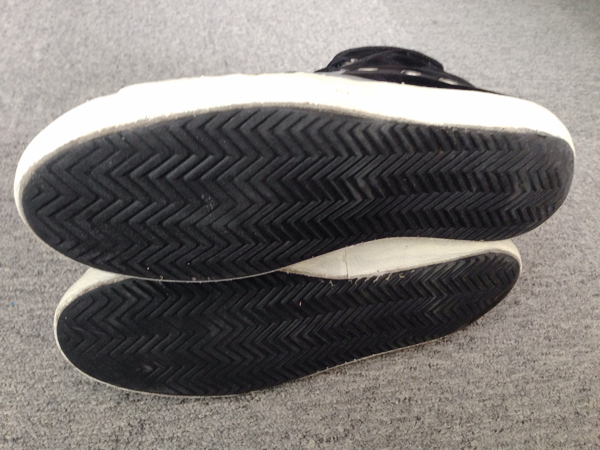 ゴールデングース GOLDEN GOOSE スニーカー FRANCY フランシー 加工 ハイカット 41 ブラック メンズ