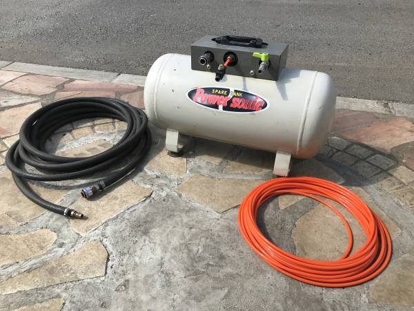 コンプレッサー 予備タンク スペアタンク サブタンク 持ち運び 増設用 ホース付き