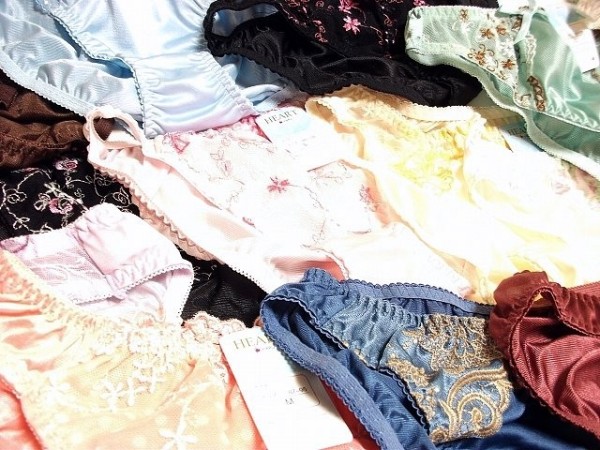 ★セクシー光沢&レース★トリコットパンティーショーツ１５枚LL