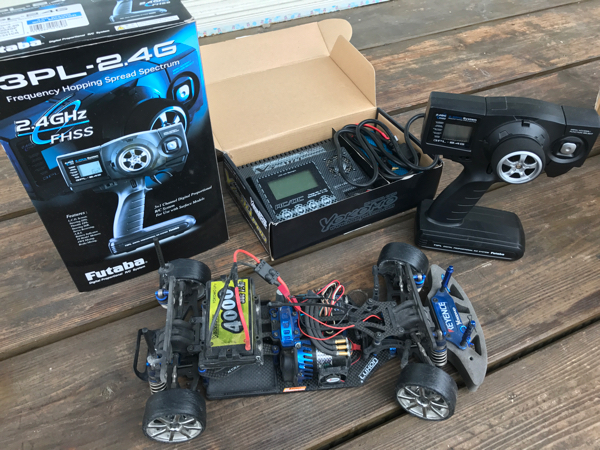 ヨコモ ラジドリ フルセット 充電器 バッテリー付き 中古_3