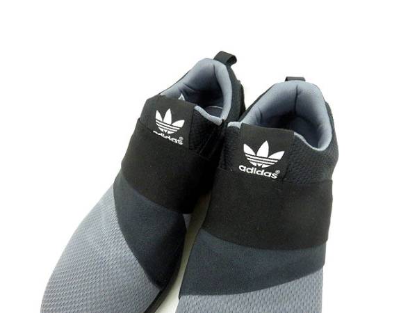 アディダス adidas ZX FLUX SLIP ON スニーカー 27cm グレー×ブラック