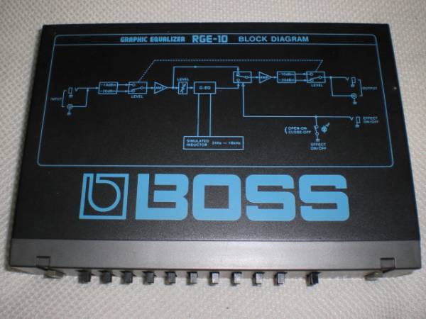BOSS RGE-10 グライコ　動作確認済み BOSS RGE-10 グライコ グラフィックイコライザー 取説付・動確済☆ EQ