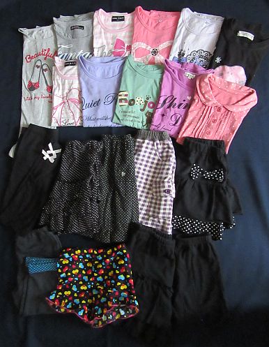 福袋20点　女の子　130サイズ　Tシャツ　スカート　ベルメゾン　３can4on　ワールド