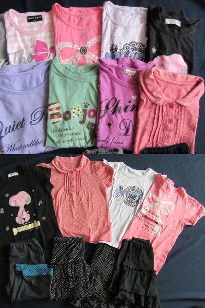 福袋20点　女の子　130サイズ　Tシャツ　スカート　ベルメゾン　３can4on　ワールド