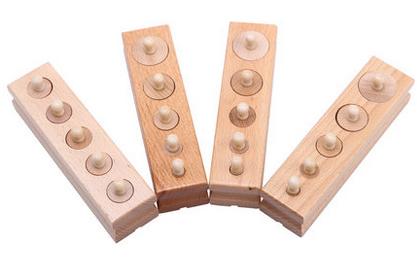 ■モンテッソーリ 感覚教具 シリンダー ブロック　円柱さし■_1