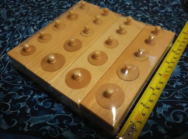 ■モンテッソーリ 感覚教具 シリンダー ブロック　円柱さし■_2