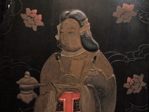 江戸期　木彫彩色　孝養太子像　聖徳太子像　御影　扁額　検　仏教美術　中国美術　神道