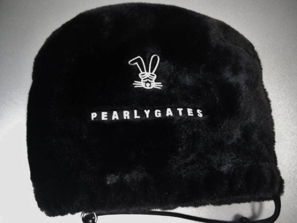 送料込み　美麗品　パーリーゲイツ　ボア素材　黒　アイアンカバー