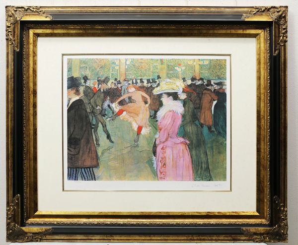 19世紀末フランス代表画家 ロートレック リトグラフ 「ムーラン