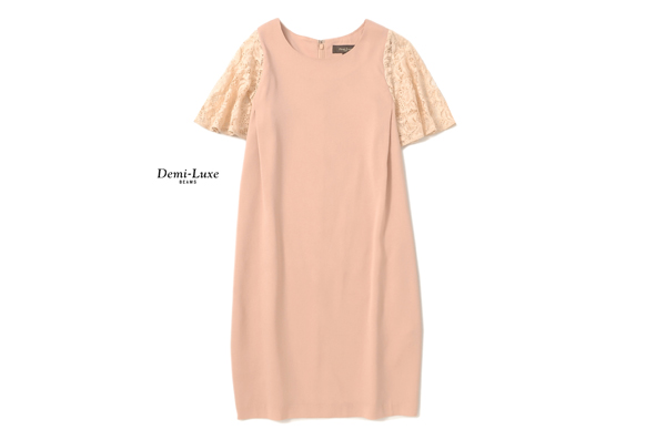 美品★Demi-Luxeビームス2.3万★お洒落！デザインワンピースH321
