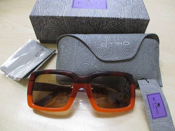 イタリア製　エトロ 新品　ETRO サングラス　オレンジ×茶系　