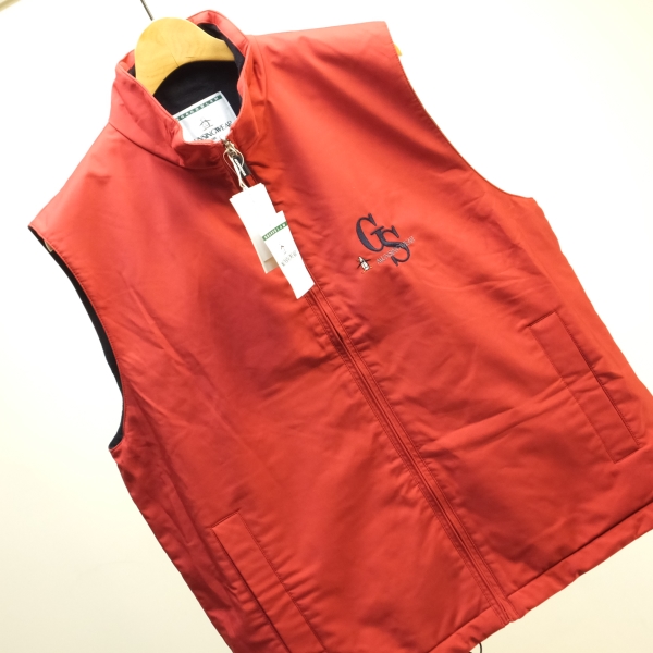 新品 マンシング 赤撥水加工ジップアップベスト サイズMA