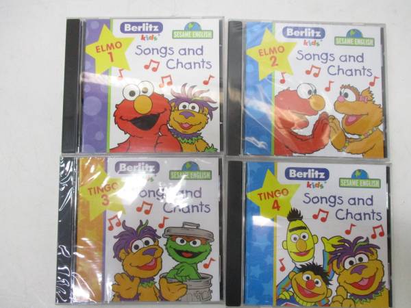 ECCジュニア 教材 DVD 英語で知育/エルモ SESAME English CD/他教材