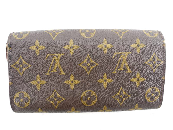 1円 ヴィトン M61725 モノグラム ポルトフォイユサラ 長財布 BN121