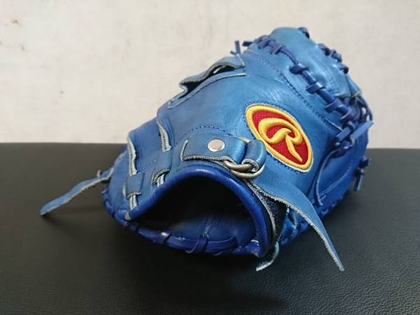 ブルー一色で投手が見やすい 限定モデル ローリングス シュラップ ソフトボール一般用キャッチャーミット Rawlings SHRAP 捕手用 RS-60C