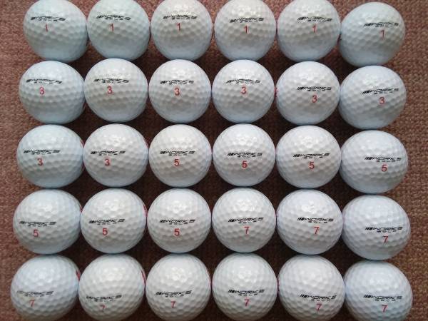 良品 WORKS GOLF ワークスゴルフ 飛匠 RED LABEL 極 ロストボール 30個