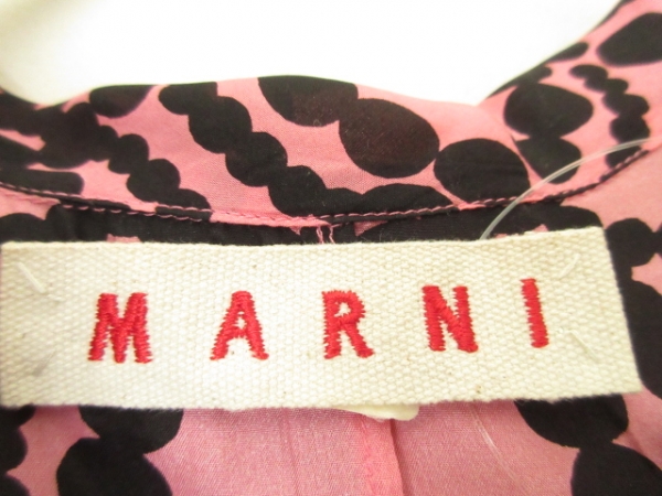 マルニ 半袖カットソー サイズ42 M レディース ピンク×黒 MARNI
