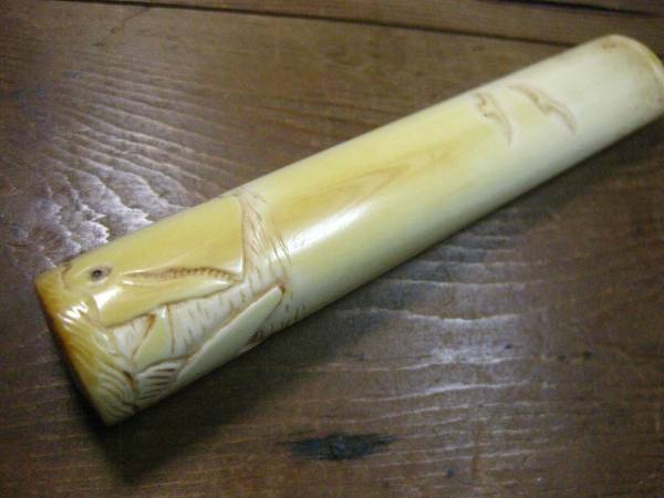 喫煙具 煙管 昭和レトロ パイプ 鯨歯 マッコウクジラ : 時代物 | 勝虫