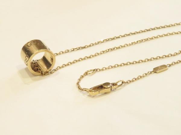 GUCCI グッチ GGアイコン ネックレス K18YG