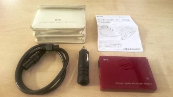 BAL 大橋産業 カードインバーター150W NO.1714(レッド) 中古