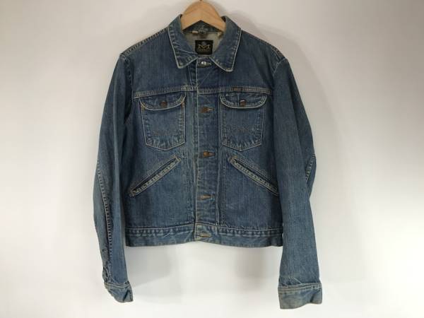 70s MAVERICK BLUE BELL デニムジャケット 40 ウォッシュ ジップアップ 
