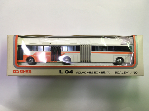 TOMY トミー 日本製 ロングトミカ 1/100 L 04 ボルボ VOLVO 富士重工・連節