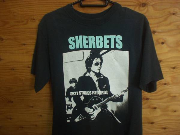 SHERBETS SEXY STONES RECORDS 黒 Tシャツ 浅井健一 BLANKY JET CITY