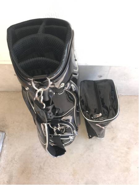 プーマキャディーバック エナメルブラック アスリートモデル レア品