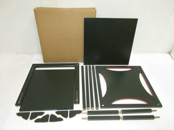 碌々斎好写 茶道具 茶道具『糸巻棚碌々斎好写組立式』紙箱入表千家11