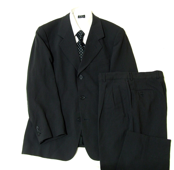 エンポリオアルマーニ最高級シングルスーツ52【美品】黒系