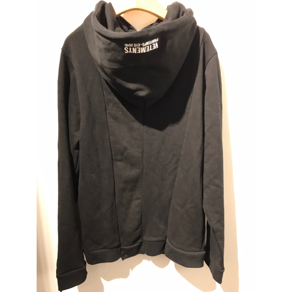 VETEMENTS ヴェトモン 16SS ロゴプリント再構築スウェットプルオーバー