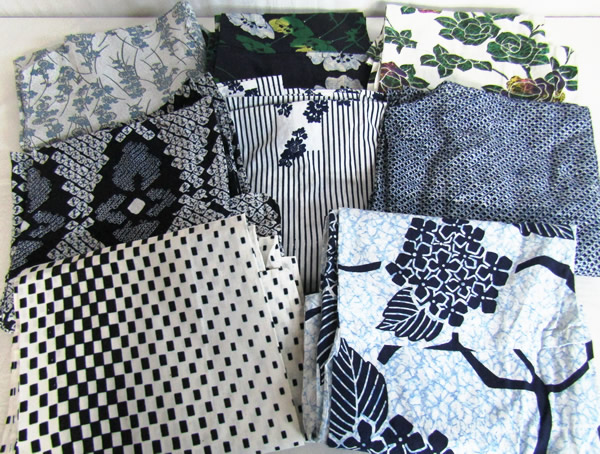 着物★浴衣★まとめ★綿★8点★アンティーク★総柄★お買い得品（M0745）