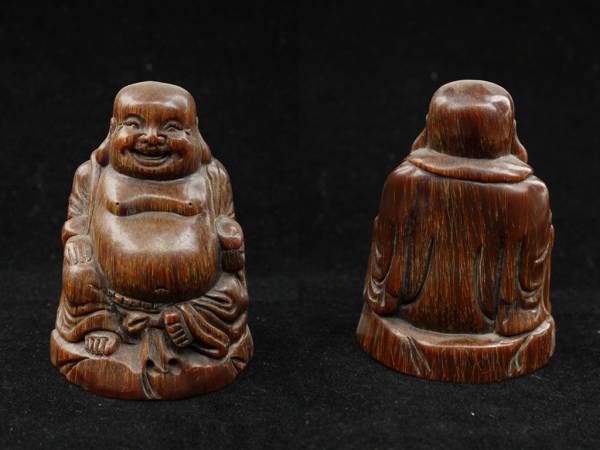希少 貴重 仏教 弥勒仏像 手彫 角製品 珍蔵