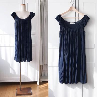 STELLA MCCARTNEY ステラ・マッカートニー ジャージ ワンピース カットソー サイズ 44 NAVY フリル
