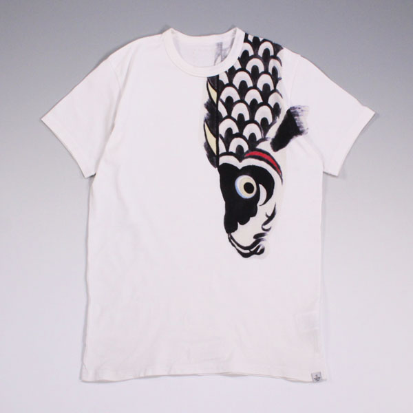 visvim UPSTREAMER TEE S/S 2 WHITE 鯉 Tシャツ(トップス)｜売買された 