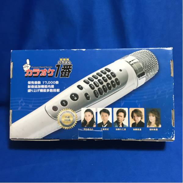 未使用 カラオケ１番 内蔵300曲 YK-3005 いちばん カラオケ機 マイク