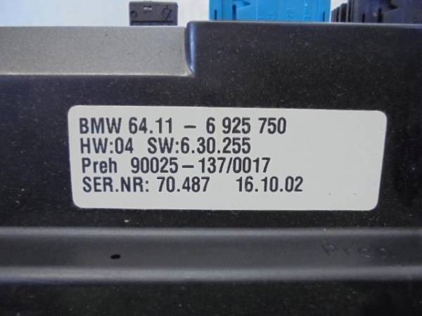 BMW BMW E65 7シリーズGL44エアコンパネル/スイッチ 7シリーズE65