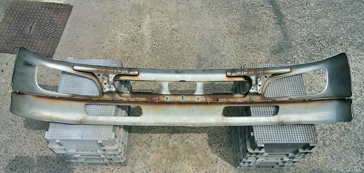 値下!【メッキ】日野 レンジャープロ フロントバンパー スカート付 年式型式不明 中古☆