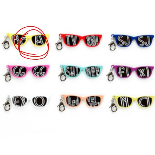 即決 会場限定 smtown 2017 グッズ 新品 ミニサングラスチャーム BoA_1