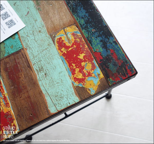 1円 1円 ~ オールドチークアイアンテーブル 鉄 センターテーブル 鉄枠 鉄脚 机 インダストリアル 工業系 総無垢 レトロ調 エスニック オールドチークアイアンテーブル 鉄 センターテーブル 無垢 1円