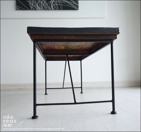 1円 1円 ~ オールドチークアイアンテーブル 鉄 センターテーブル 鉄枠 鉄脚 机 インダストリアル 工業系 総無垢 レトロ調 エスニック オールドチークアイアンテーブル 鉄 センターテーブル 無垢 1円