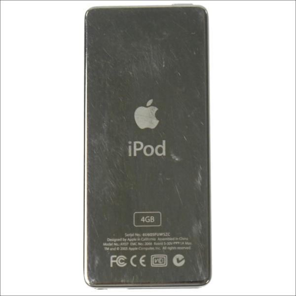 【ジャンク】APPLE/アップル 第一世代 iPod nano 4GB ホワイト MA005J/A A1137 オーディオ