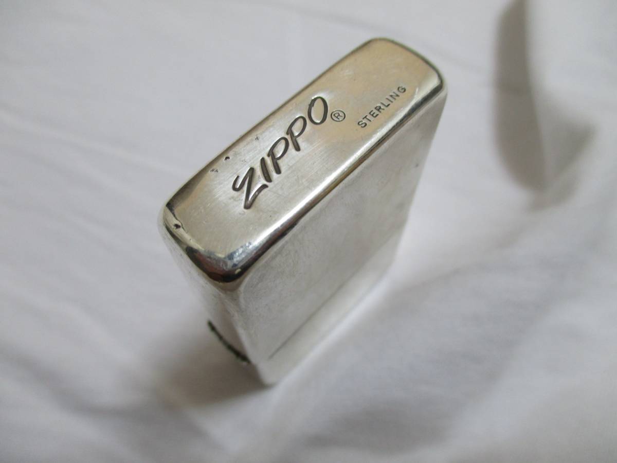 スターリングシルバー ZIPPO 純銀 ジッポー ヴィンテージ 筆記体 zippo 