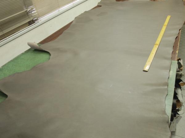 Y-17072414国産 牛アニリンスムース270ds半裁1.3mmグレー1枚