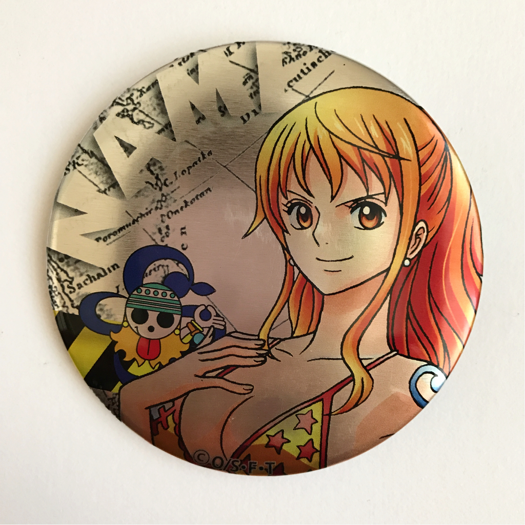 One Piece ワンピース お台場合衆国 倒せ シーザークラウン 炎と氷の島パンクハザード 缶バッジ ナミ 輩缶バッジ レア バッジ 売買されたオークション情報 Yahooの商品情報をアーカイブ公開 オークファン Aucfan Com