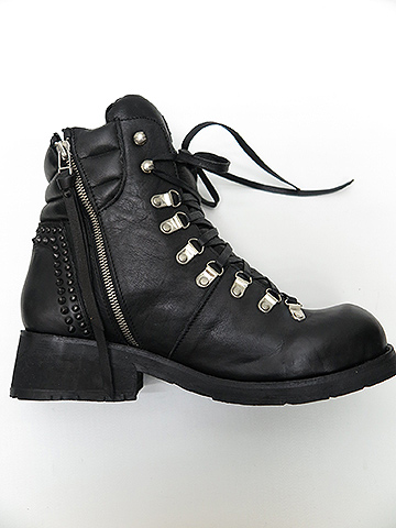 KMRii(ケムリ)Cow Leather Chrome Trecking Boots・BLK・1